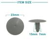 ACROPIX Clip Fastener Retainer Interior Rivets 6.5mm Gray 30pcs