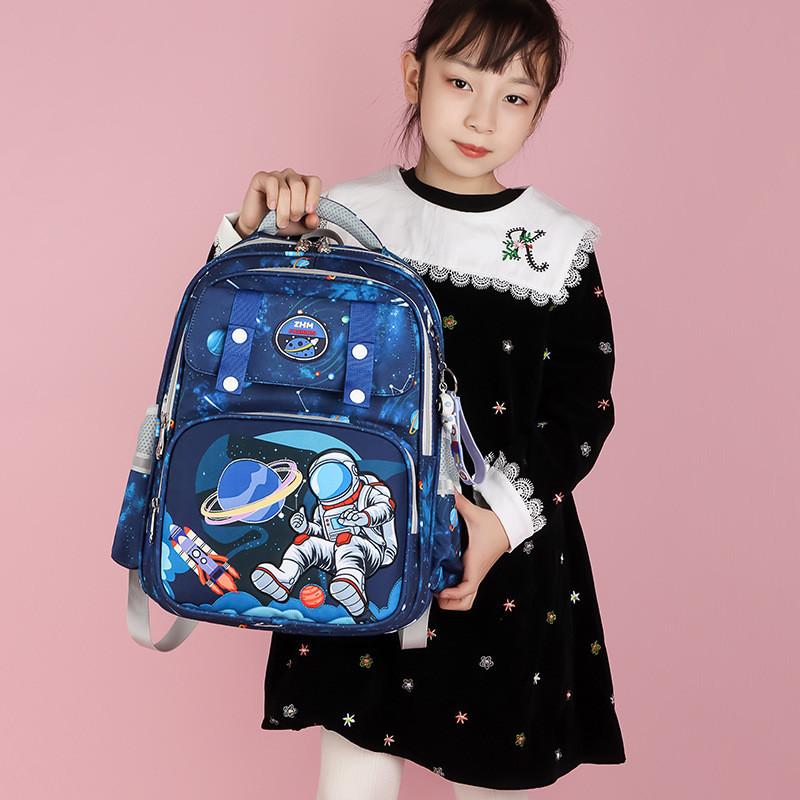 Adorable Cartoon Unisex Kids Backpack For Elementary School Oxford Cloth