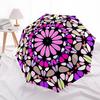 1pc Mandala Automatic Opening/Closing Umbrella with Operation & Windproof Canopy - Folding Design Yy260311058