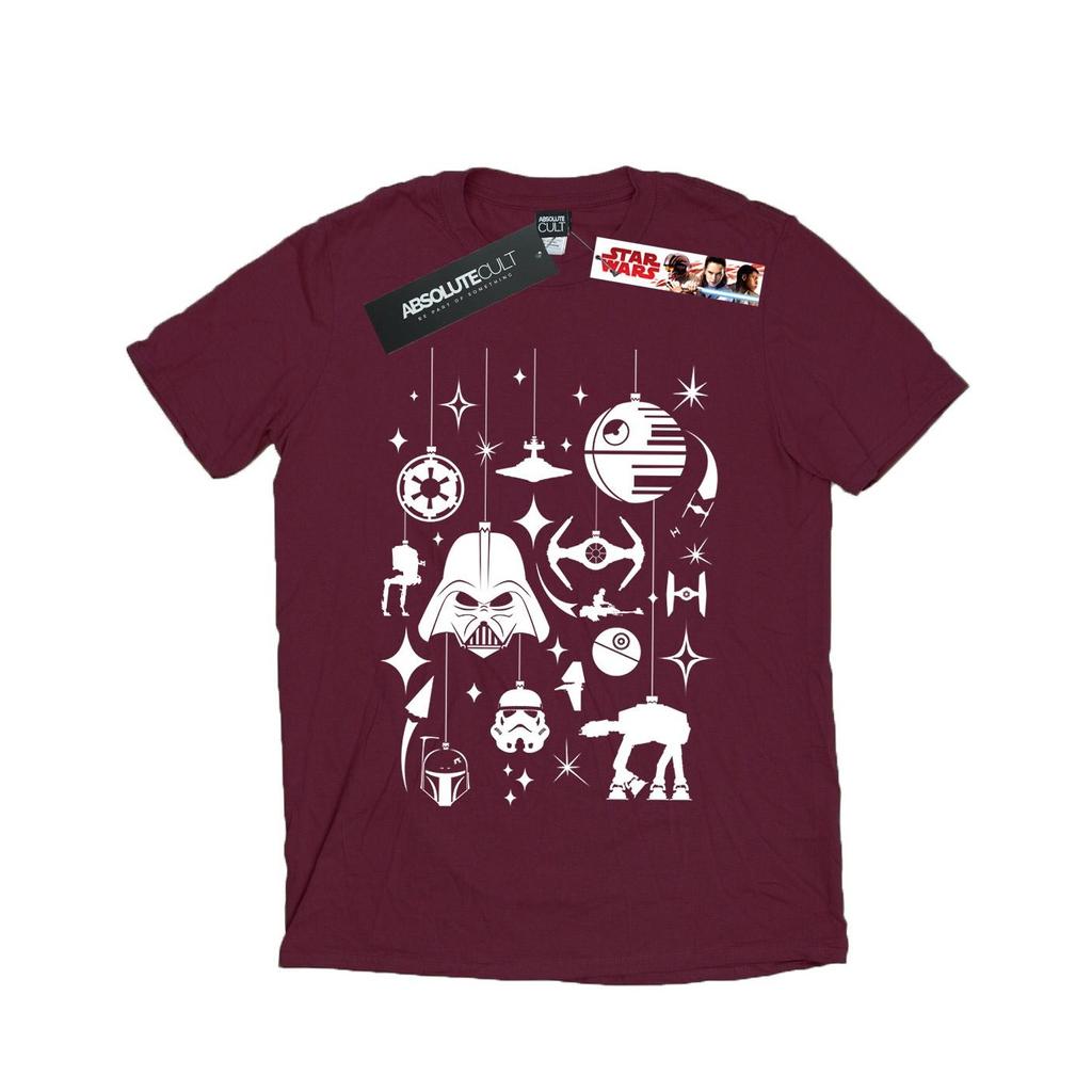 STAR WARS Herren-T-Shirt mit Weihnachtsdekoration