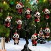 9-Piece Set of Wooden Panda Ornaments, Creative Personalized Pendants, Christmas Tree Decorations, Party Supplies, Thanksgiving Gifts