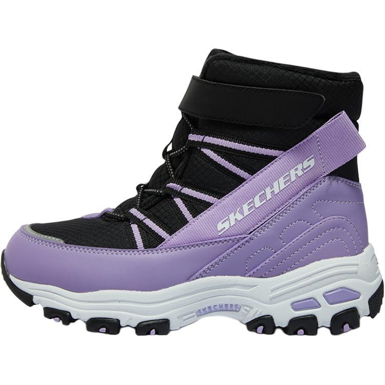(GS) Skechers Winter Comfy Boots Black Purple Kids 664200L-BKLV EU 32