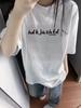 2025 New Women's American Style Loose Cotton Heavyweight Short-Sleeve T-Shirt