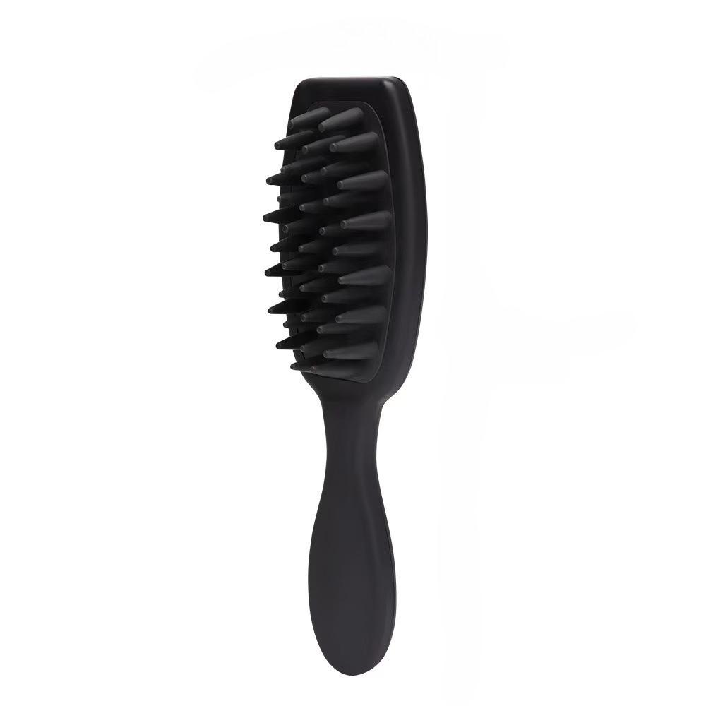 1pc Shampoo Brush Silicone Scalp Massage Brush Long Handle Hair Washing Tool Cleansing Removal Detangling For Hair Washing