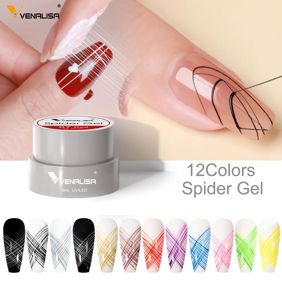 Venalisa Painting Gel Nail Art UV LED Nail Paint Gel Polish UV Color Gel Lacquer Emboss Pull Line Spider Gels