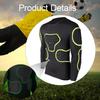 Paratuta a maniche lunghe imbottito in schiuma EVA per portiere, Protezione costale versatile per lo sport, Protezione per petto e gomiti