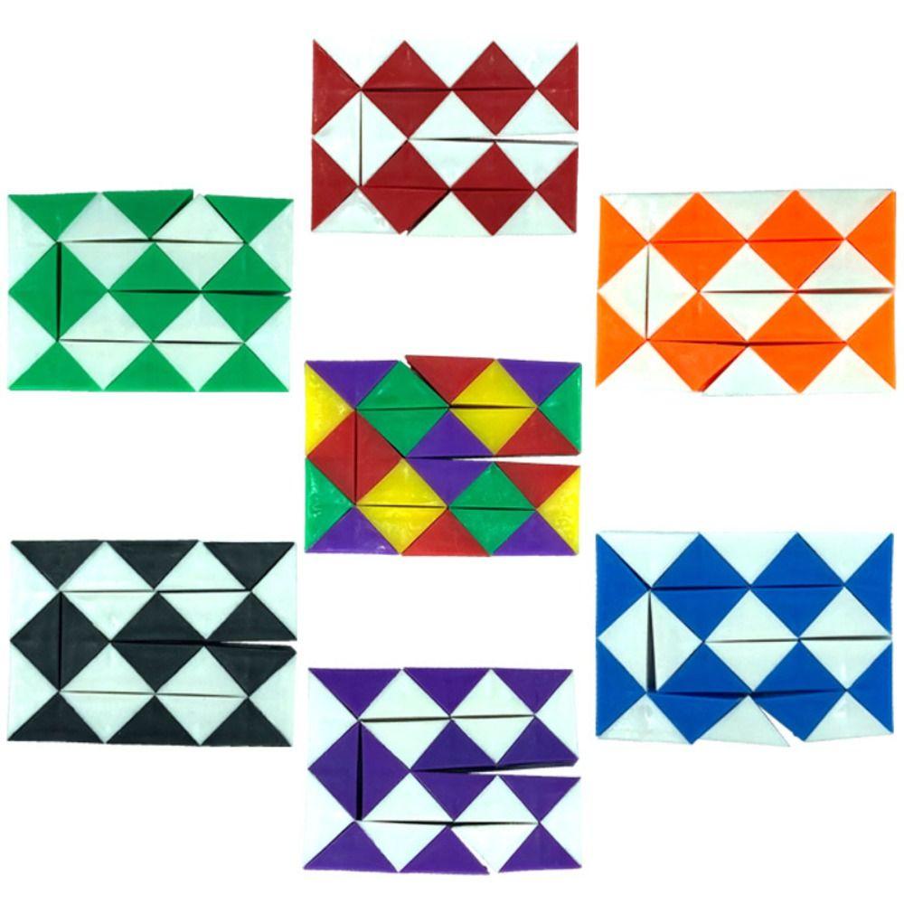 

Folding Magic Snake Cube Detachable Magic Snake Ruler Puzzle Kindergarten зелений