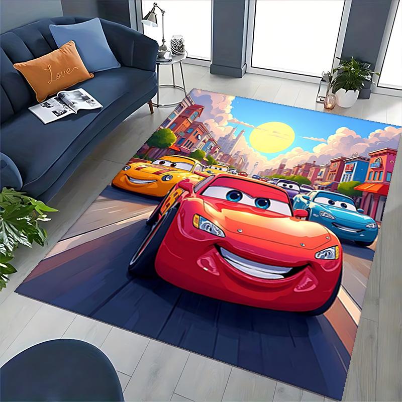 1pc Rusteze Tow Truck Mcqueen Carpet Rug for Bedroom Living Room Decor Sofa Home Game Area Rug Non-slip Floor Mat. D073007