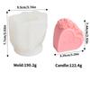 DIY Love Rose House Candle Mold 3D Gift Box Flower Pot Aromatherapy Soap Silicone Candle Making Tool Valentine's Day Decoration