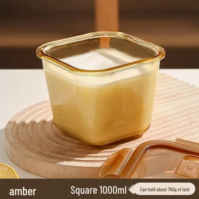 Xilekou Kimchi Box: Large Heat-Resistant Borosilicate Glass Storage for Microwave Use