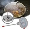 Professional Stainless Steel Deep Fryer with Integrated Food Thermometer