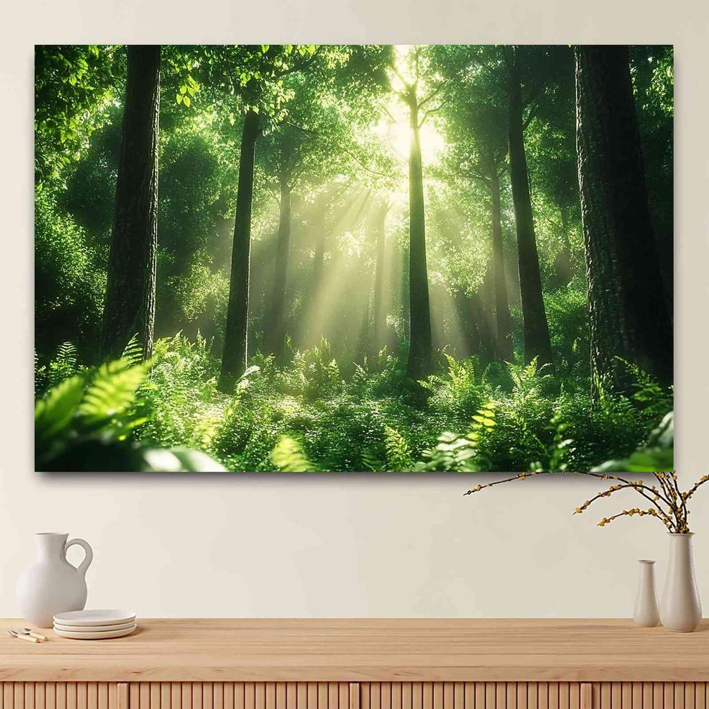 2D Plane 1 Piece of Forest Landscape Suitable for Event Decoration and Party Backdrop Fabric