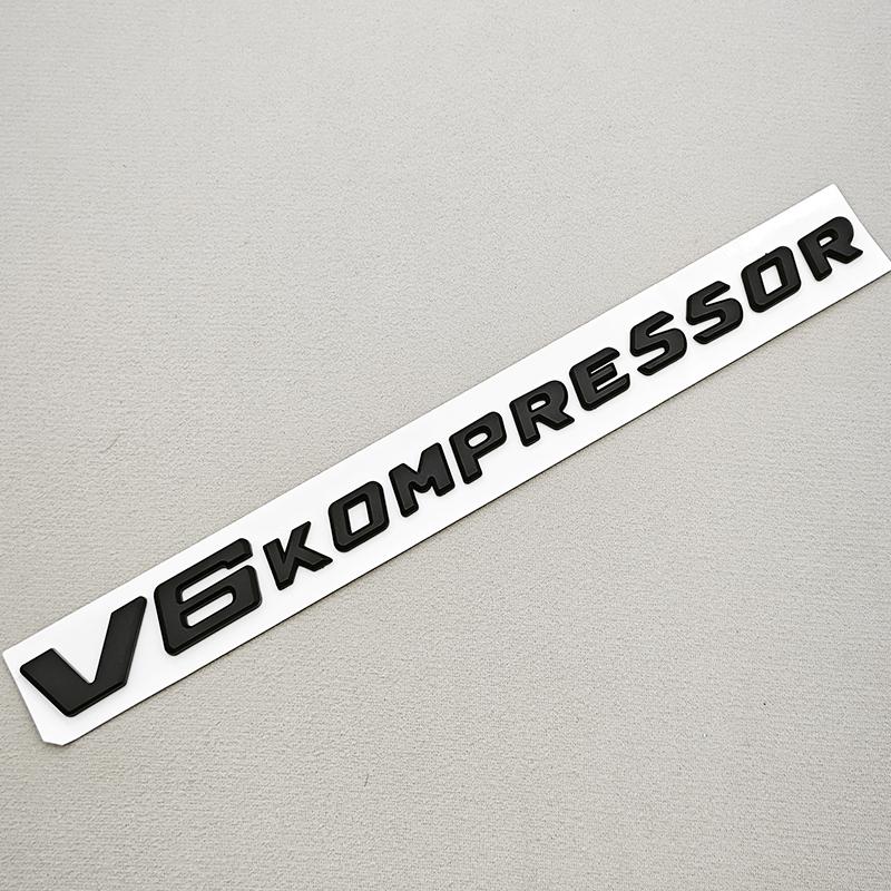 3D ABS Chrome Black Car Styling V8 V6 Kompressor Logo Fender Side Sticker Badge Decals For Mercedes Benz G63 G500 S500 S680 GT