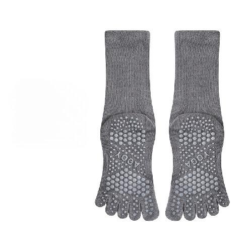 Five-finger Yoga Socks Women's Cotton Split-toe Pilates Socks Antibacterial Floor Socks Sports Tube Socks Individually Packaged