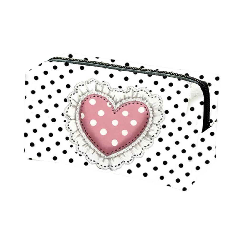 Valentine's Day Series Square Makeup Bag For Women, Large Capacity Storage Bag