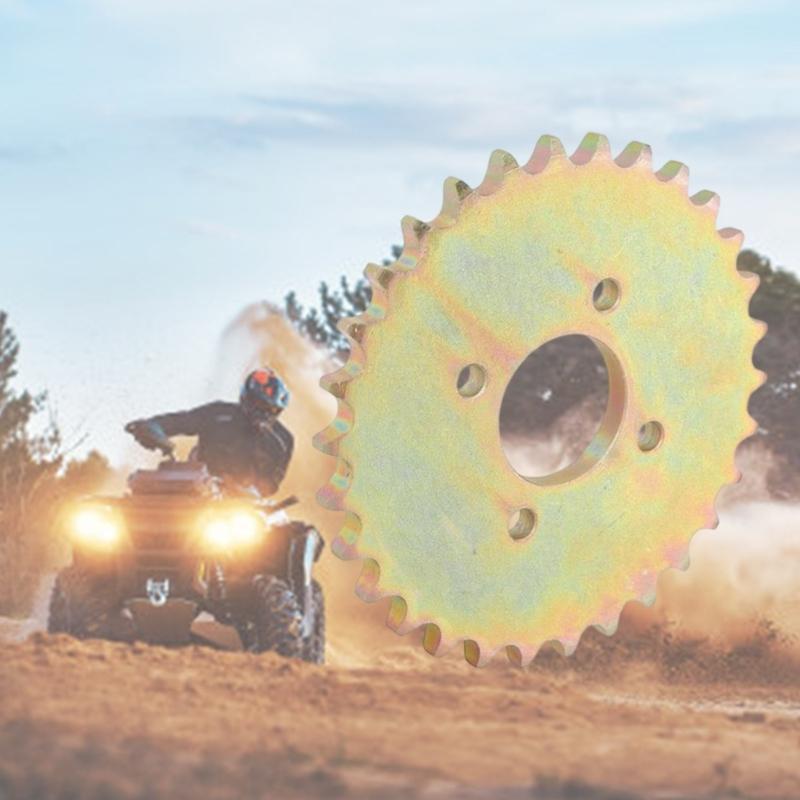 Lightweight Optimized Off Roading ATV Drive Rear Chain Sprocket Quick Installation Corrosion Resistant High Performances
