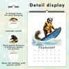 1pc Cartoon Animal Wall Calendar -Summer Seaside Theme, with 12 Different Designs, Suitable as a Gift for Christmas and New Year