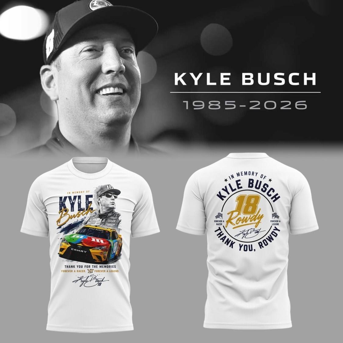In Memory Of Kyle Busch Thank You For The Memories Legend Shirt M