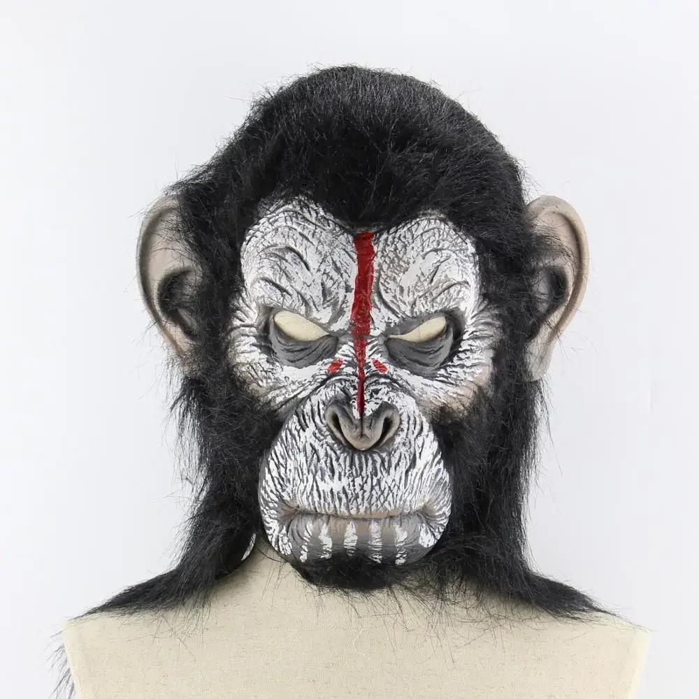 Gorilla Monkey Halloween Masks Adult Full Face Funny Mask Latex Halloween Party Cosplay Costume Masquerade Realistic Masks