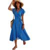 Europe, America 2026 summer new beach vacation irregular straps temperament polka dot dress