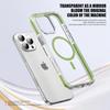 KEYSION Transparent Case for MagSafe for iPhone 16 Pro Max Colorful Collision Shockproof Phone Cover for for iPhone 15 Pro Max