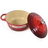 Le Creuset Topf Cocotte Ronde Red 06 Creuset/Le Two-handed 21177-20cm (Silberner Knopf) [Artikel]