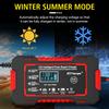 For Auto Moto Wet Dry Lead Acid AGM Gel Power Pulse Repair LCD Display Quick Charge Car Battery Charger 12V 6A