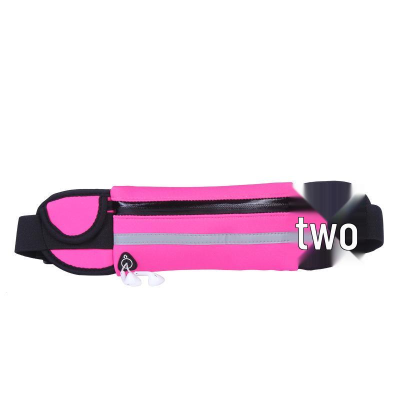 

Водонепроницаемая поясная сумка для бега с отсеком для телефона и держателем для бутылки - Унисекс сумка для фитнеса и велоспорта Large розы красного