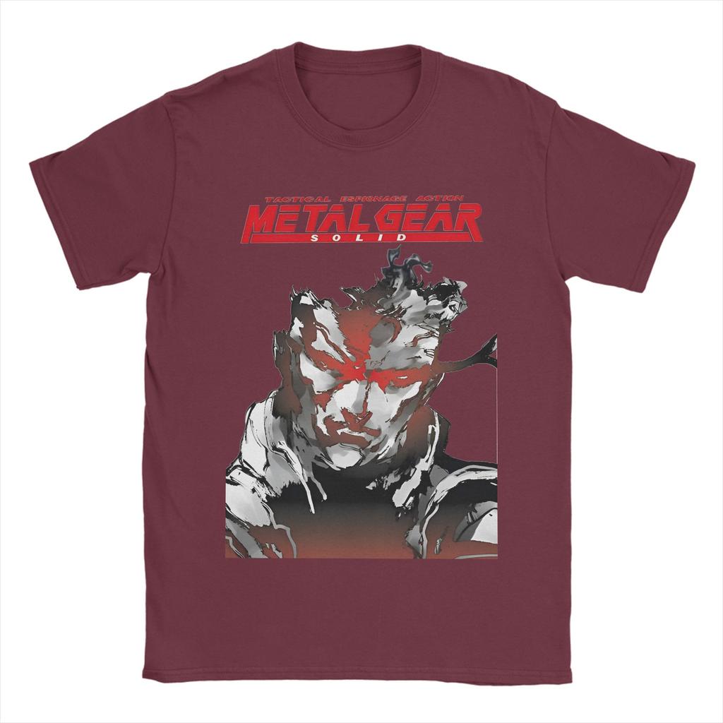 Metal Gear Solid Game T Shirt Beach Pure Cotton T Shirts For Man Leisure Custom DIY Tee Shirt Short Sleeve Classic Tops