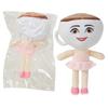 Coffee Cup Ballerina Plush Toy - Kawaii Collectible Stuffed Animal with Hand-Embroidered Face Pink Tutu Dress
