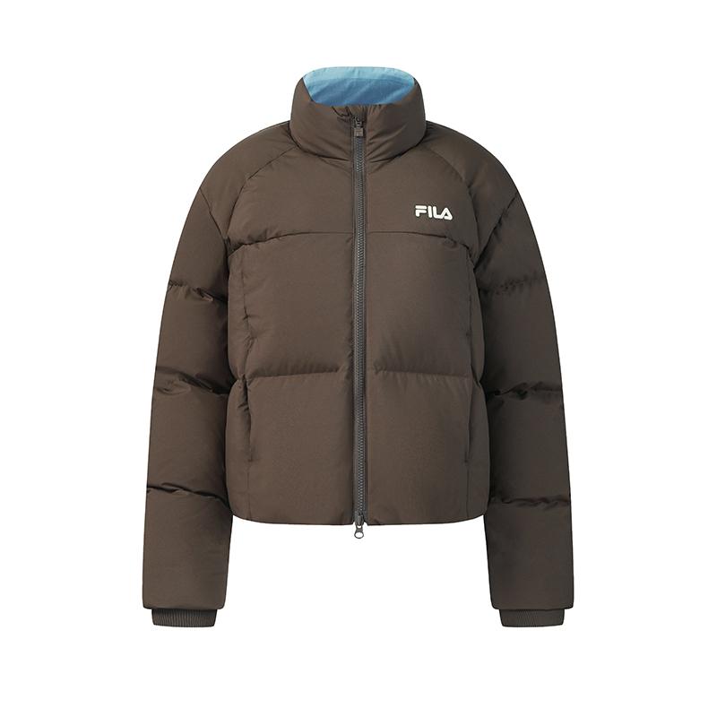 

FILA Original Simple Fashion Retro Classic Casual Versatile Comfortable Warm Stand Collar Puffer Duck Down Jacket Women outerwear F11W619905FBN L