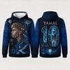 Abstract Soccer Art 3D Print Hooded Sweatshirt Long Sleeve Parent-Child Pullover Comfortable Loose Outerwear for Casual Wear Top