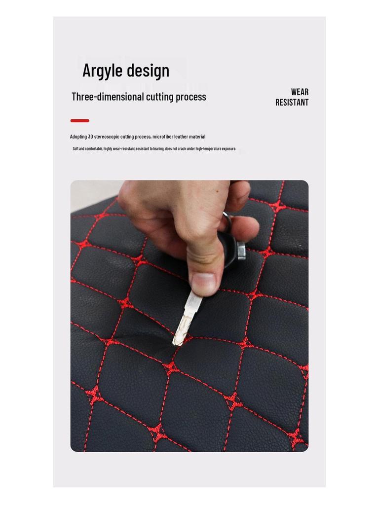 Moshuntong Thickened Winter Leather Seat Cushion for Electric Vehicle & Motorcycle