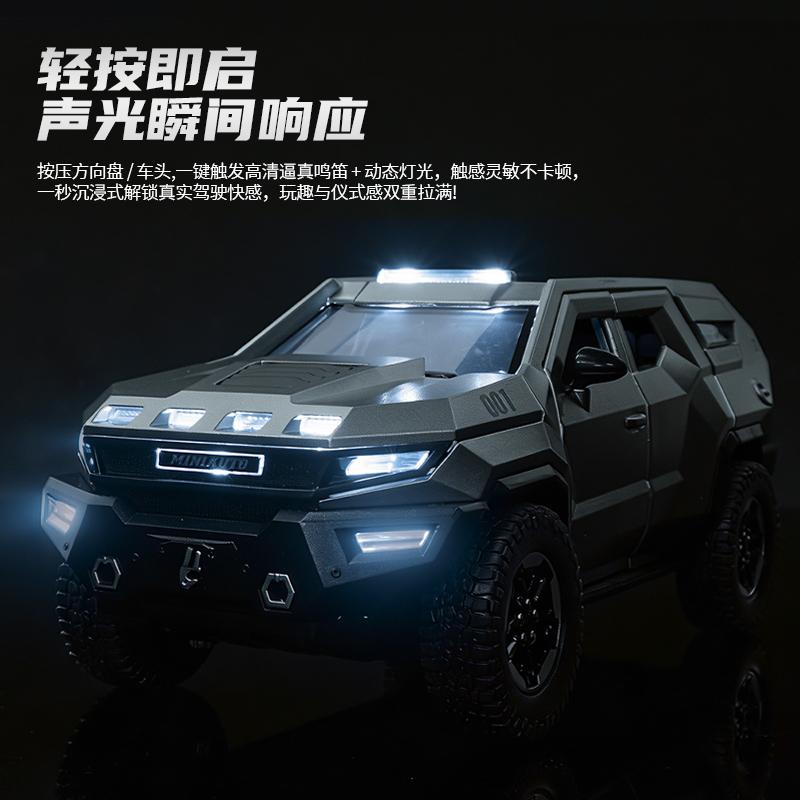 1:24 Rezvani Motors Vengeance Amerikanischer Premium Gepanzertes Geländewagen SUV Legierung Metall Druckguss Modellauto Simulation Miniatur Urlaub