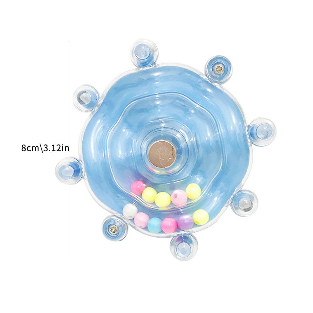 Cockatoo Chew Toy Flying Saucer Bird Decompression Anxiety Peony For Stress Enrichment Supplies F7V0