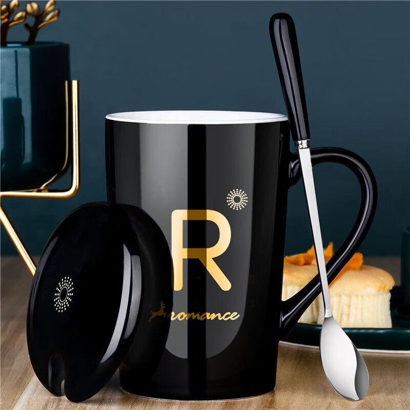 UOSO Ceramic Mug with Lid and Spoon