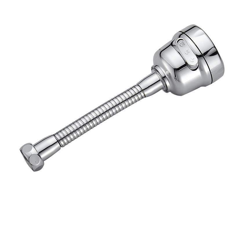 Universal Rotating Kitchen Faucet Extender with Water Saver and Anti-Splash Aerator