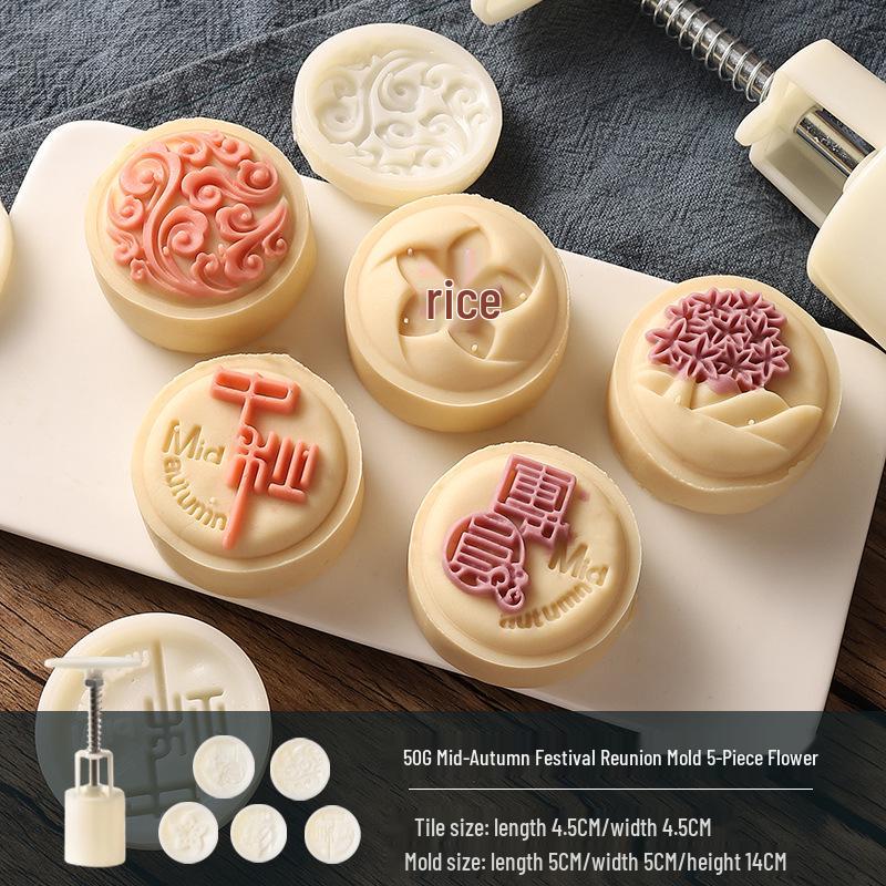 Traditional Cartoon Mooncake Mold, Hand-Press Type for Baking, Available In 50g, 75g, 100g Sizes