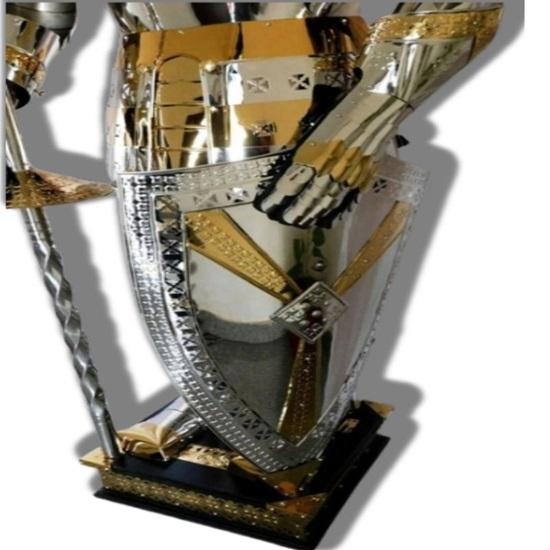 Medieval Knight Armour Suit, Full 182.88 Cm Solid Steel With Complete Stand Home Décor Polish Finish, Best Gift for Him