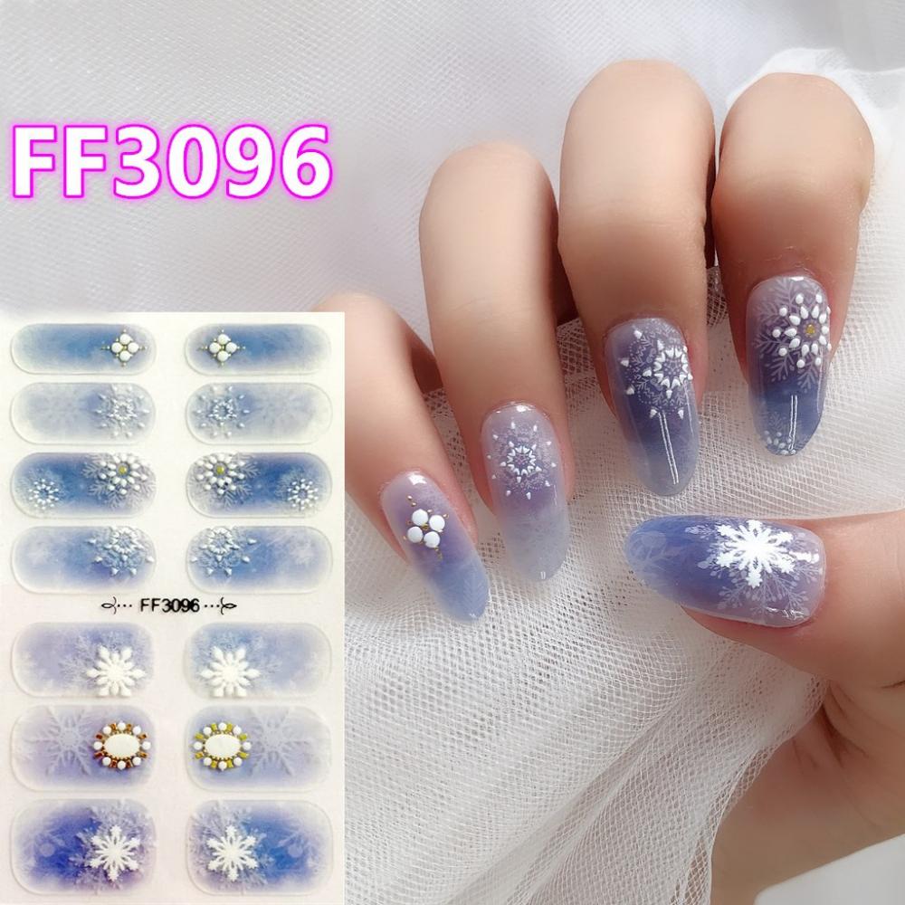 Three-dimensional Waterproof No-bake Nail Polish Film Full Sticker Spring and Summer Nail Film Paper Nail Film Paper