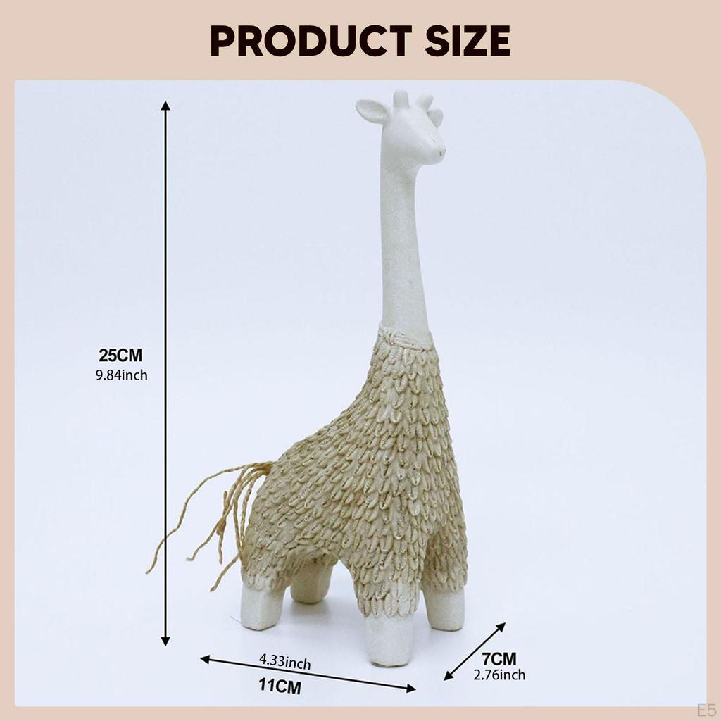 Decorative Giraffe Statuette, Collectible Figurine, Abstract Sculpture, Table Ornament for