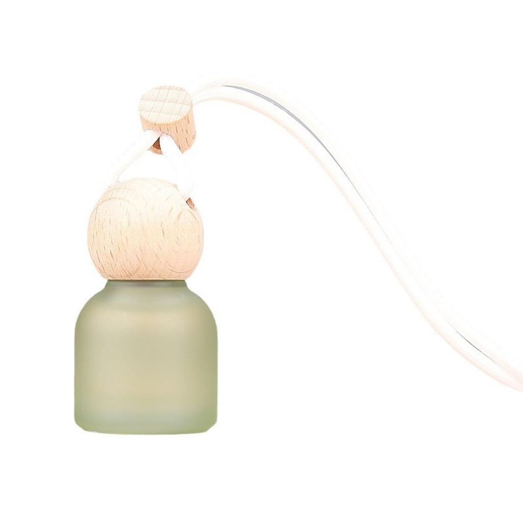 Frosted Glass Pendant Adjustable Car Diffuser Bottle Glass Beech Aromatherapy Bottle Minimalist Hanging Air Freshener For Small