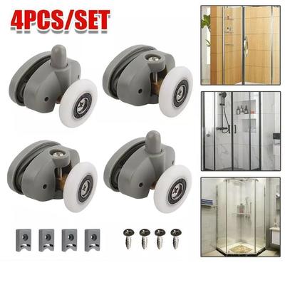 Bathroom Renovation Pulley Diameter 23mm Shower Door Rollers Set Bathroom Plastic And Brass Construction Complete Roller Set