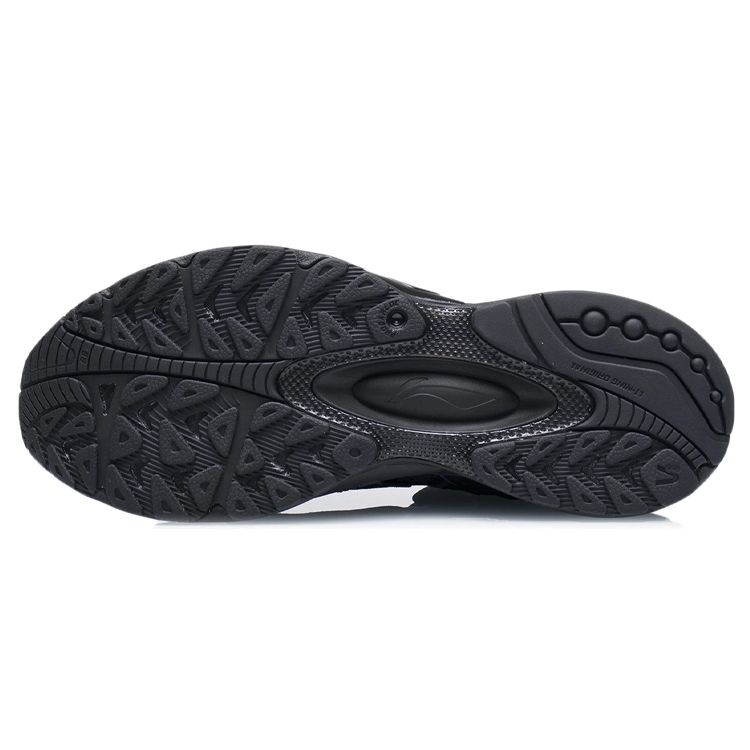 Li Ning V8 Shock Absorbing Durable Low Top Running Shoes Men sneaker Black ARHQ145-8