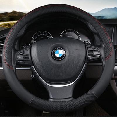 Housse de Volant de Voiture en Cuir PU pour Bmw Tous les Modèles de Voiture E39 E46 E60 E87 E90 F10 F20 X1 X2 X3 X4 X5 X6 Accessoires Intérieurs