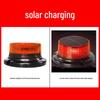 Solar-Powered Magnetic Car Roof Strobe Light for Night Parking and Accident Prevention.