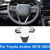 Car Accessories For Toyota Avalon 2018      Carbon Fiber Interior Steering Wheel Cover Molding Trim Frame