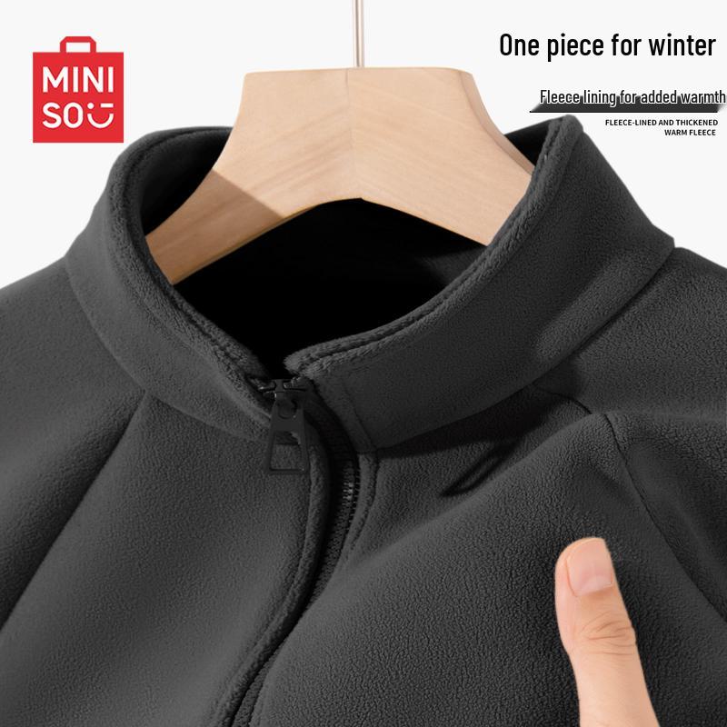 MINISO Men's Winter Fleece Lined Jacket