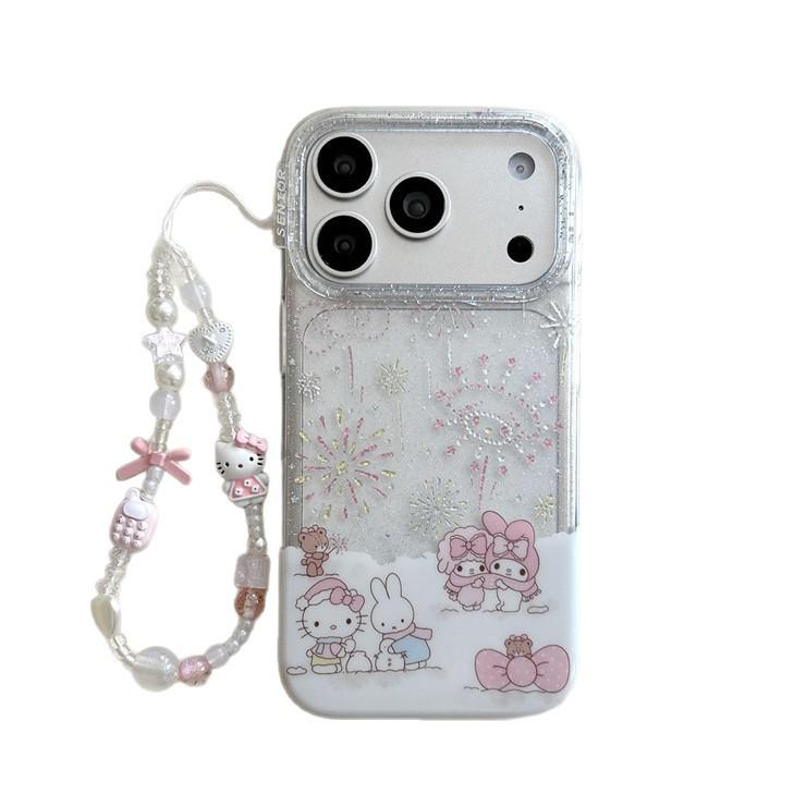 Sanrio Gilded Fireworks iPhone 17/16 Pro Max/15/14 Case for Women - Winter Snowfield Design