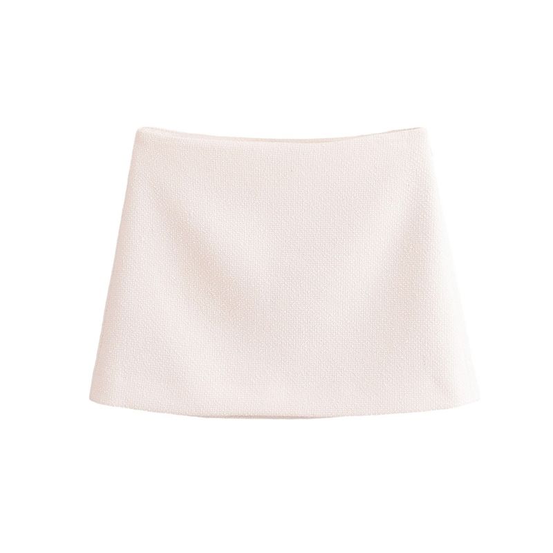 Kaslead New Arrival Women's Clothing Fashion Style Fashion Polo Collar Long Sleeves Short Tweed Outwear Skirt Suit